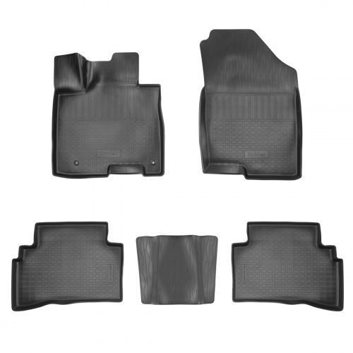 Коврики в салон Hyundai Tucson (NX4) 2020-, полиуретан 3D Norplast, Черный, евро, короткая база Арт. NPA11C31736