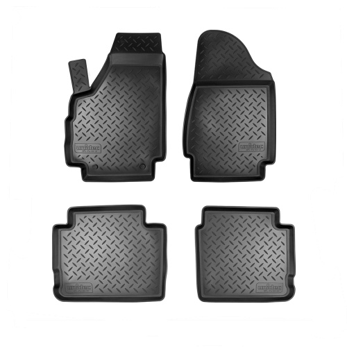 Коврики в салон LADA Niva 21214 2019- 3 дв., полиуретан Norplast, Черный, Арт. NPLPO94212