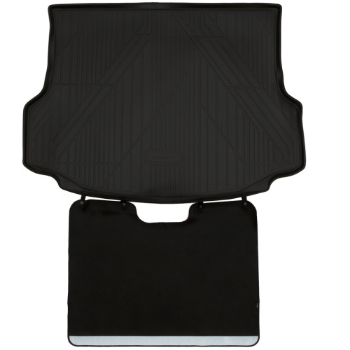 Коврик в багажник Toyota RAV4 (XA40) 2015-2019 FL, полиуретан Element "Econom", Черный, с докаткой Арт. ELEMENTSET007