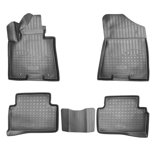 Коврики в салон Hyundai Tucson (TL) 2015-2019, полиуретан 3D Norplast, Черный, Арт. NPA11C31560