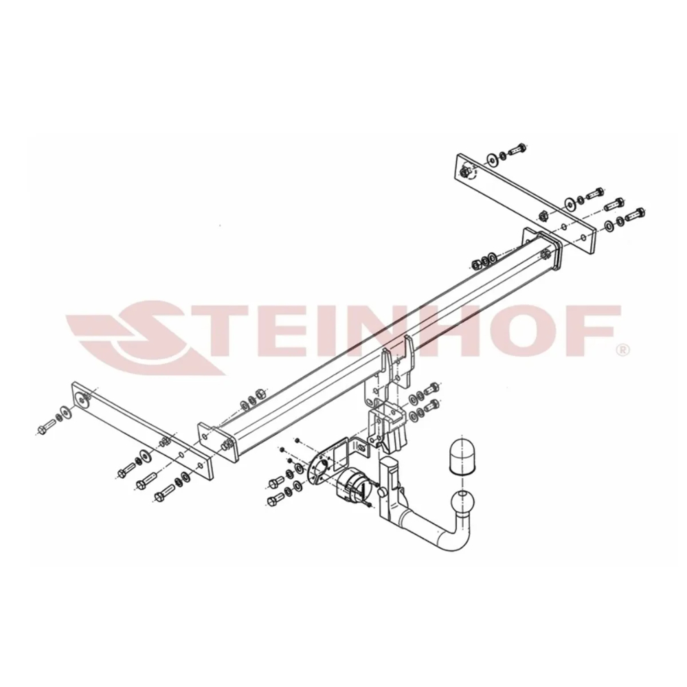 Фаркоп Audi Q3 (8U) 2011-2014 в т.ч. Quattro Steinhof Арт. A097