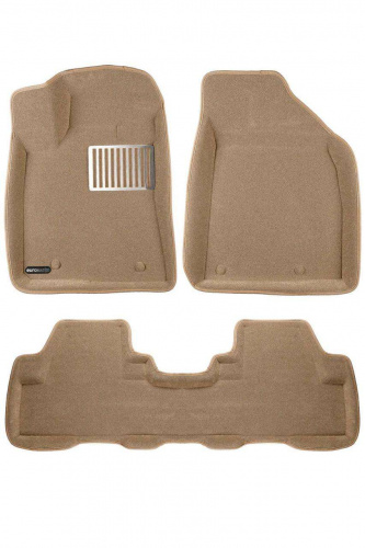 Коврики в салон Lexus RX  2008-2012, 3D ткань Euromat LUX, Бежевый, Арт. EM3D003209T