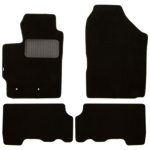 Коврики в салон Toyota Yaris  2005-2009 5 дв., текстильные Klever premium, Черный, Арт. KLEVER03481022110KH