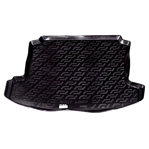 Коврик в багажник Volkswagen Polo  2009-2015 Седан, пластик, L.Locker, Черный, Арт. 0101090200