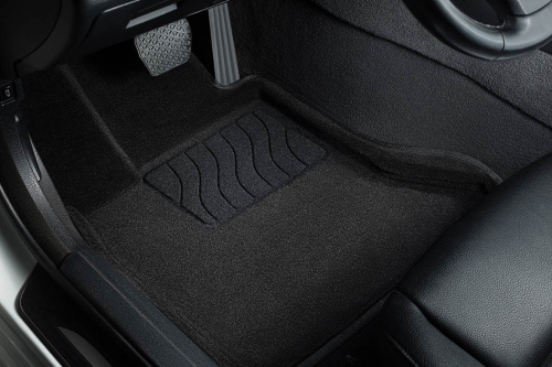 Коврики в салон BMW 5 (E39) 1995-2000 Седан, 3D ткань Seintex , Черный, Арт. 98684