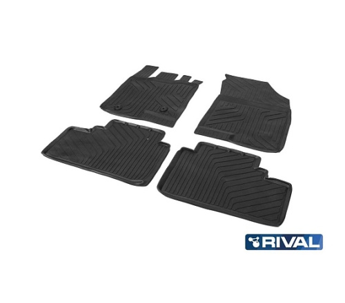 Коврики в салон Haval Jolion 2021-, литьевые Rival, Черный, Арт. 69404001