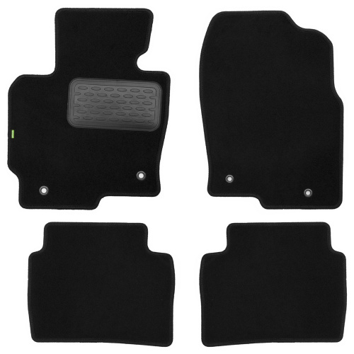Коврики в салон Mazda CX-5 (KE) 2011-2015, ткань Klever standart, Черный, Арт. KVR02332201210KH