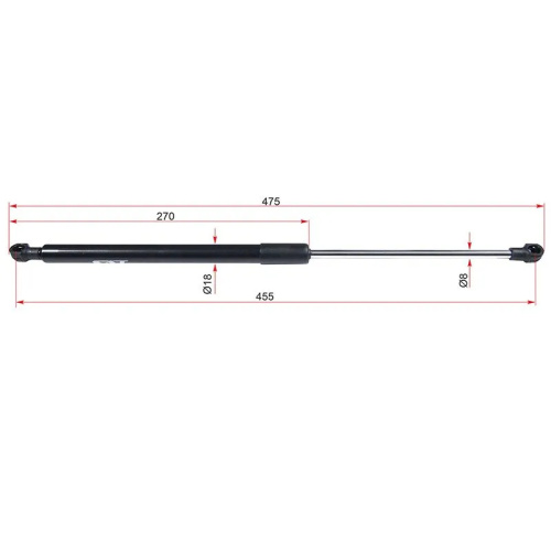Амортизаторы крышки багажника Toyota Caldina (T240) 2002-2004, правая (R) Арт. ST-68950-0W180