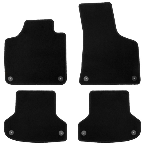 Коврики в салон Audi A3 (8P) 2008-2013 FL2 5 дв., текстильные Klever эконом, Черный, АКПП Арт. KLEVER010410101200K