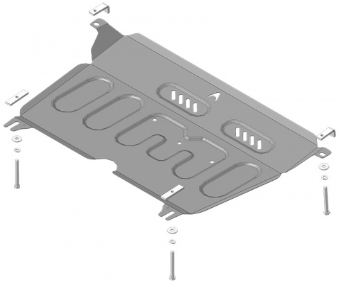 Защита картера двигателя, КПП Toyota Camry (XV70) 2017-2021 V-2,0, 2,5 Арт. 52504
