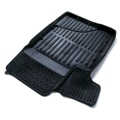 Коврики в салон Chevrolet Niva 2002-2009, резина SRTK Standart, Черный, ВОДИТЕЛЬСКИЙ Арт. VODCHNIV01007