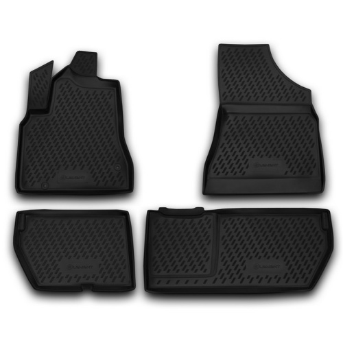 Коврики в салон Citroen Berlingo Multispace (B9) 2008-2012 Минивэн, полиуретан Element, Черный, Арт. CARCRN00001