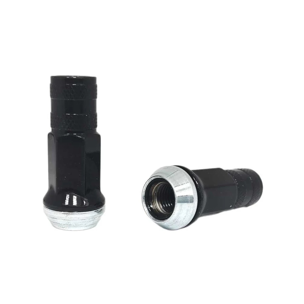 Гайка колеса M12x1.25 Конус h-53мм закрытая, Черный, Ключ 17, Арт. RR305344NSF(Black)
