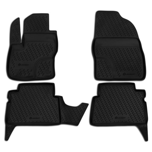 Коврики в салон Ford C-MAX (Mk1) 2003-2007, полиуретан Element, Черный, Арт. s000.4