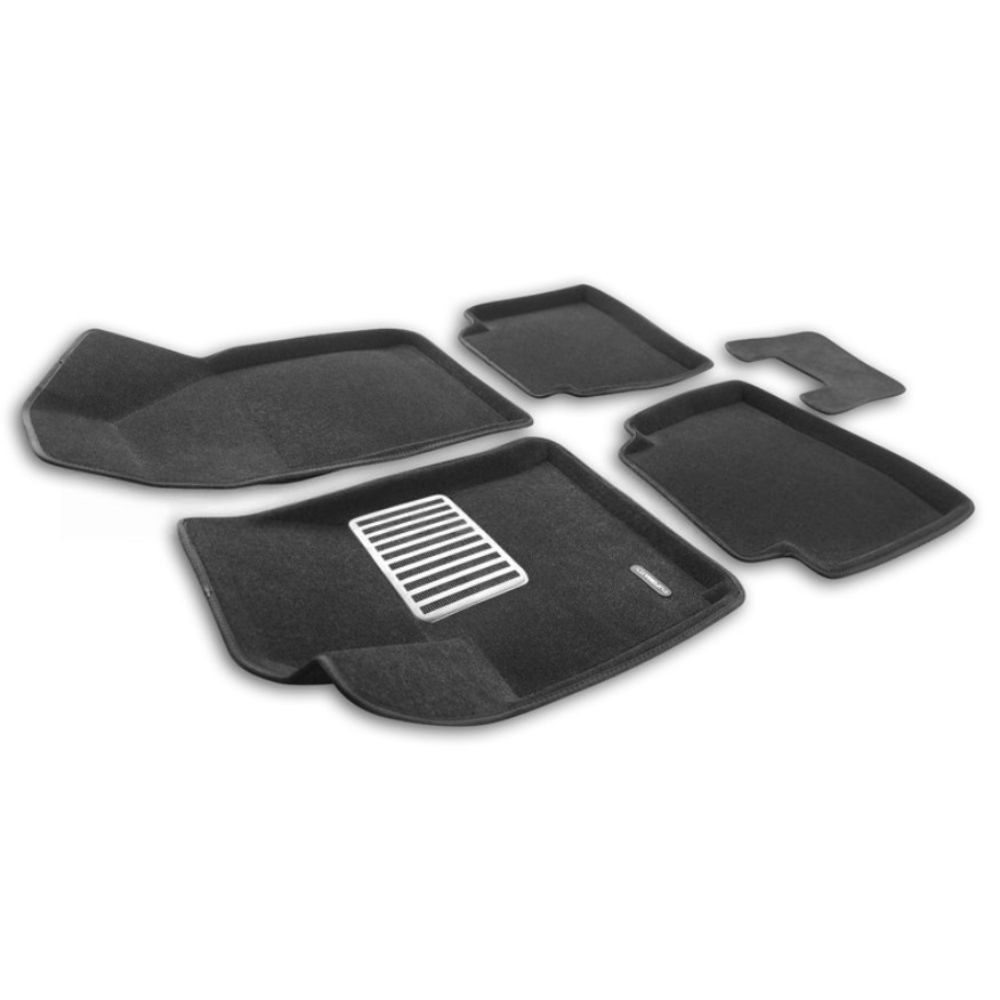 Коврики в салон Kaiyi E5 2021-, 3D ткань Euromat LUX, Черный, Арт. EM3D001475