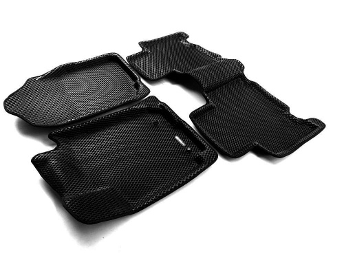 Коврики в салон Toyota RAV4 (XA40) 2012-2015, 3D EVA Euromat, Черный, Арт. EM3DEVA005125