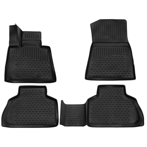 Коврики в салон BMW X5 (G05) 2018-2023, полиуретан 3D Element, Черный, Арт. ELEMENT3DA04261210K