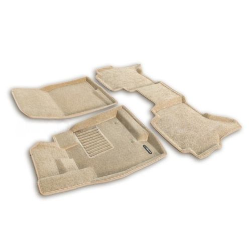 Коврики в салон Mitsubishi Pajero  1999-2002 5 дв., 3D ткань Euromat Business, Бежевый, Арт. EMC3D003610T