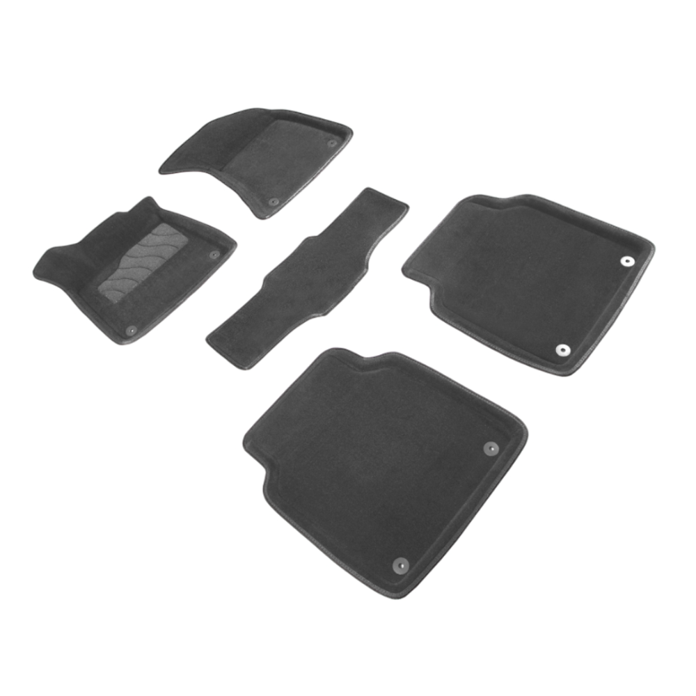 Коврики в салон Audi A8 (D4) 2009-2014, 3D ткань Seintex , Графит, Арт. 99919
