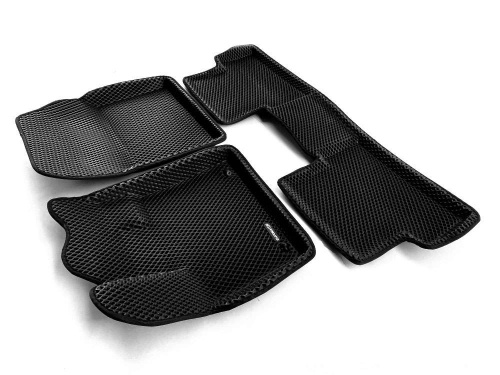 Коврики в салон Peugeot 3008  2016-2020, 3D EVA Euromat, Черный, Арт. EM3DEVA003907