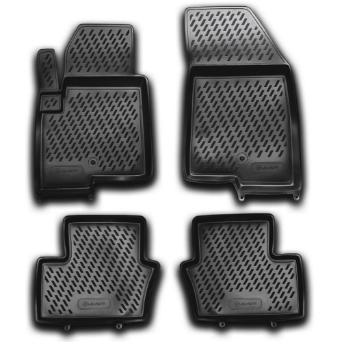 Коврики в салон Jeep Compass  2006-2010, полиуретан Element, Черный, Арт. CARJEP00003h