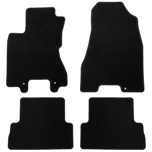 Коврики в салон Nissan X-Trail (T31) 2007-2011, текстильные Klever эконом, Черный, Арт. KLEVER01362001200K