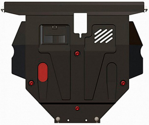 Защита картера двигателя, КПП Mitsubishi Outlander II XL 2005-2009 V-3,0 Арт. 14.1102