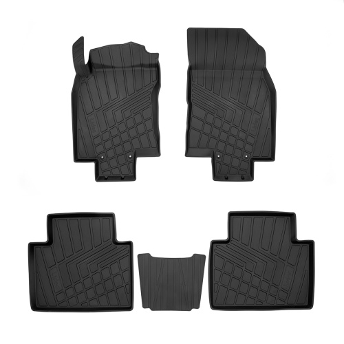 Коврики в салон Nissan X-Trail (T32) 2013-2019, полиуретан Norplast, Черный, Арт. NP11-LdC-61-812