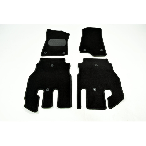 Коврики в салон Jeep Wrangler (JL) 2017-2022 3 дв., ткань Norplast, Черный, Арт. NPA00-VTe390-520