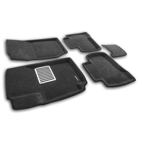 Коврики в салон Suzuki Grand Vitara 2005-2008 5 дв., 3D ткань Euromat LUX, Серый, Арт. EM3D004801G