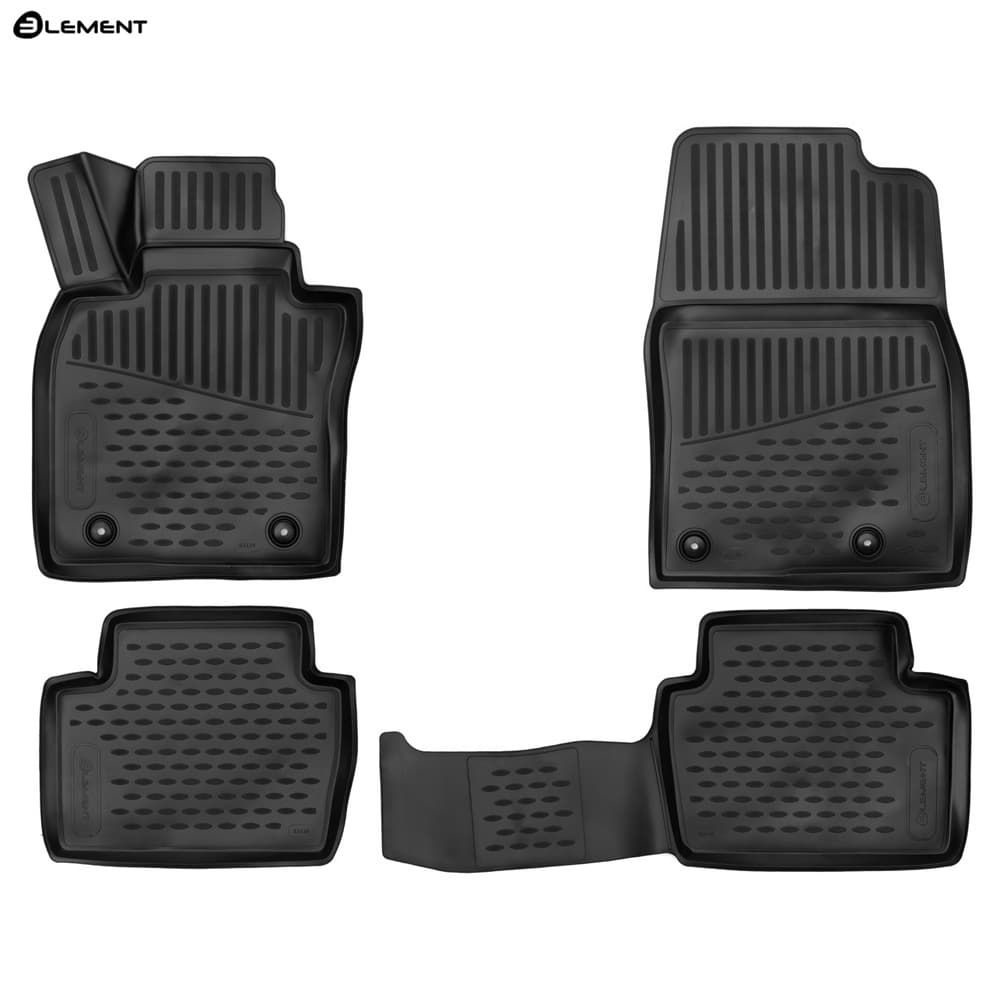 Коврики в салон Mazda 3 (BP) 2019- 5 дв., полиуретан 3D Element, Черный, Арт. ELEMENT3D02125210k