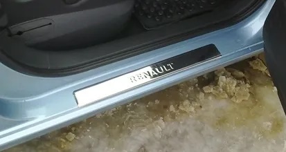 Накладки на пороги Renault Logan II 2012-2018 Седан   Арт. 014.78.711