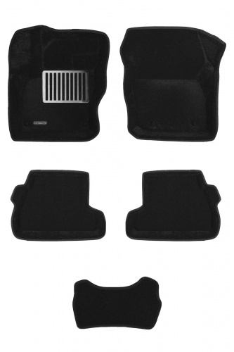 Коврики в салон Ford Focus  2010-2015 Хэтчбэк 5 дв., 3D ткань Euromat LUX, , Арт. EM3D002207