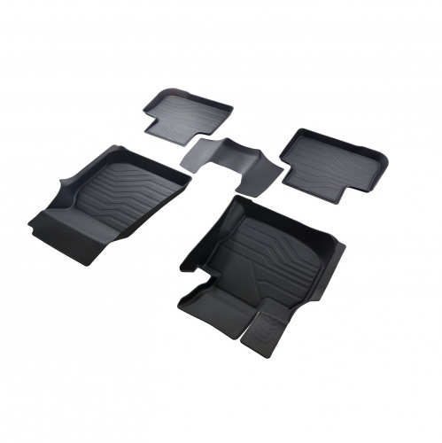 Коврики в салон BMW X3 (G01) 2017-2021, резина 3D SRTK LUX, Черный, Арт. 3D.BM.X.4.18G.08010