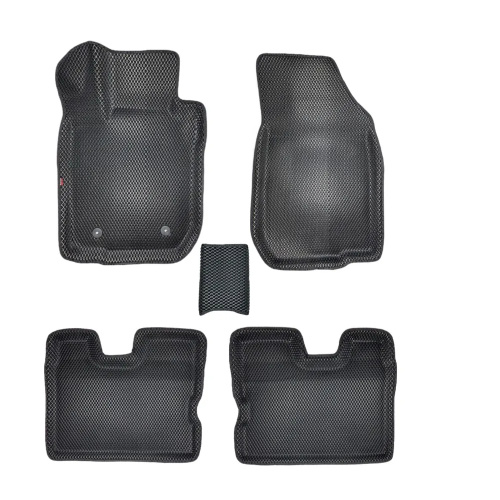 Коврики в салон Renault Logan  2004-2009, 3D EVA LOCKER, Черный, Арт. EVARNLOG