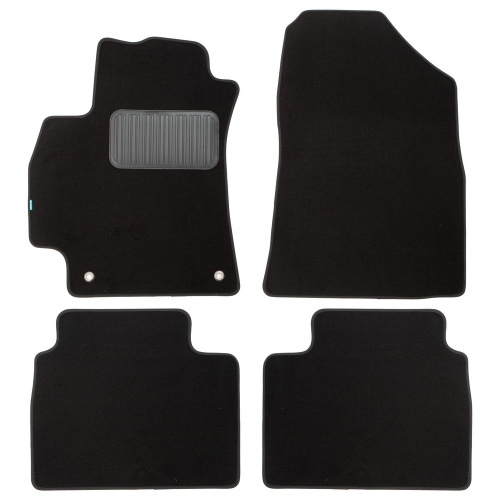 Коврики в салон Hyundai Elantra (CN7) 2020-, текстильные Klever premium, Черный, Арт. KLEVER0302007022110KH