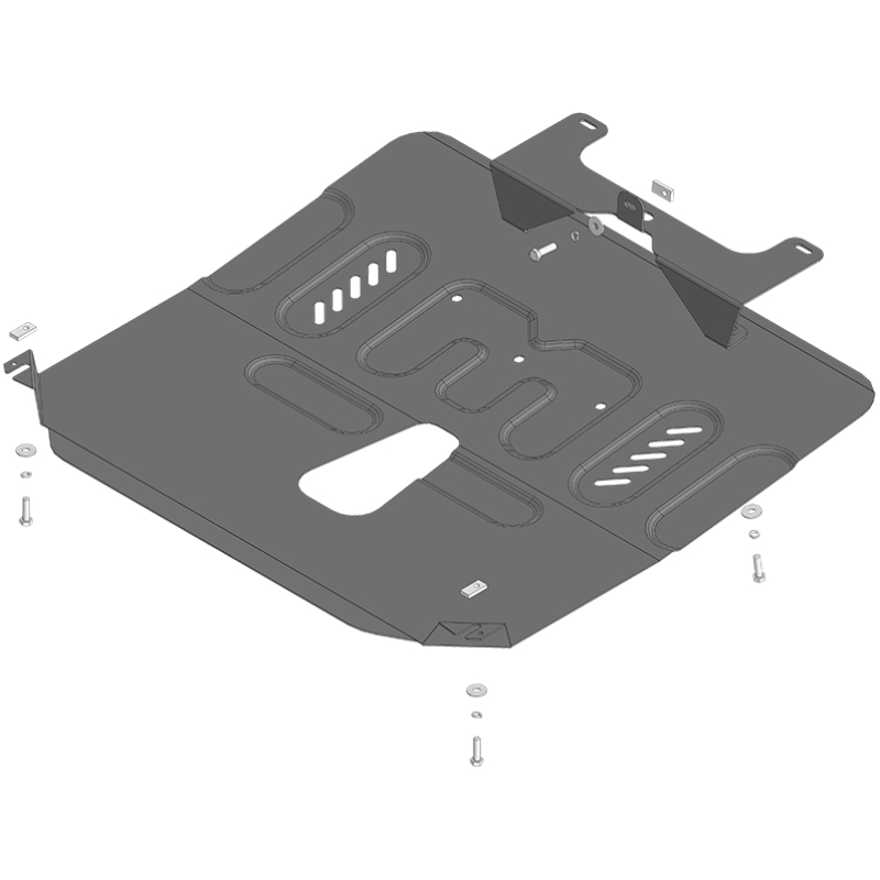 Защита картера двигателя, КПП BAIC X7 2020-2024 V-1,5T; АКПП; FWD Арт. 78505