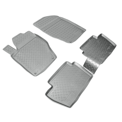Коврики в салон Peugeot 308  2007-2011 Хэтчбэк 5 дв., полиуретан 3D Norplast, Серый, Арт. NPLPO6438G