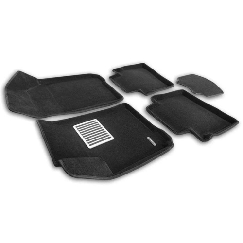 Коврики в салон OMODA S5 2022-, 3D ткань Euromat LUX, Черный, Арт. EM3D001461
