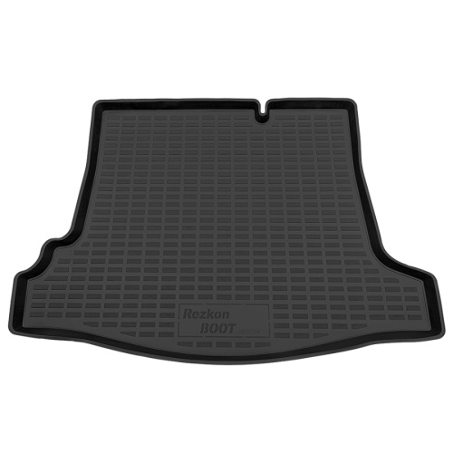 Коврик в багажник Ford Focus  2004-2008 Седан, пластик Rezkon, Черный, Арт. 5016010100