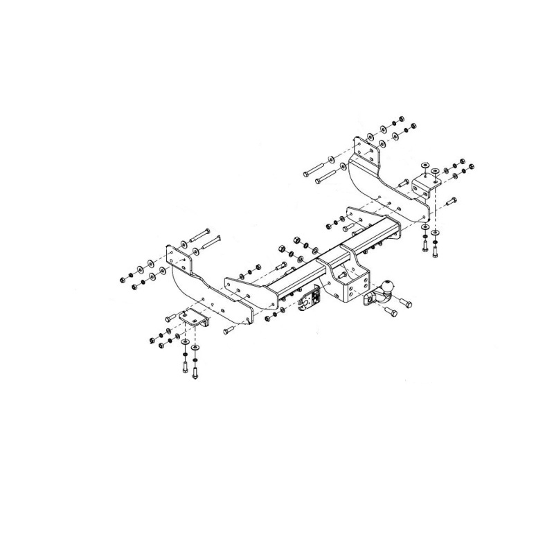 Фаркоп Ford Transit VII 2014-2022 Фургон IMIOLA Арт. E054
