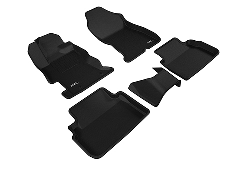 Коврики в салон Subaru Impreza  (GK/G14) 2019-2023 FL Хэтчбэк 5 дв., 3D ткань Sotra Lux, Черный, Арт. ST 74-00676