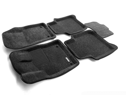 Коврики в салон Skoda Kodiaq  (NS7) 2016-2022, 3D ткань Euromat Business, Серый, Арт. EMC3D004512G