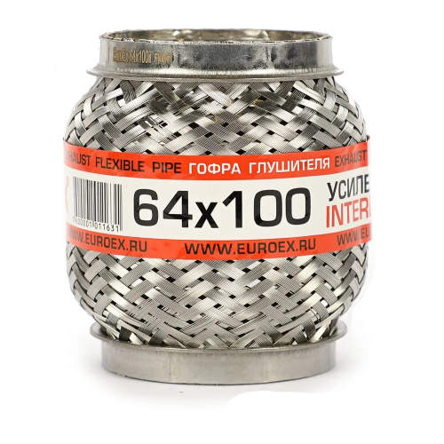 Гофра глушителя 64х100мм. Interlock арт. 64X100IL