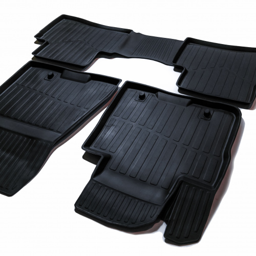 Коврики в салон Hyundai Tucson (TL) 2015-2019, резина 3D SRTK Premium, Черный, Арт. PR.KI.SPORT.16G.02073