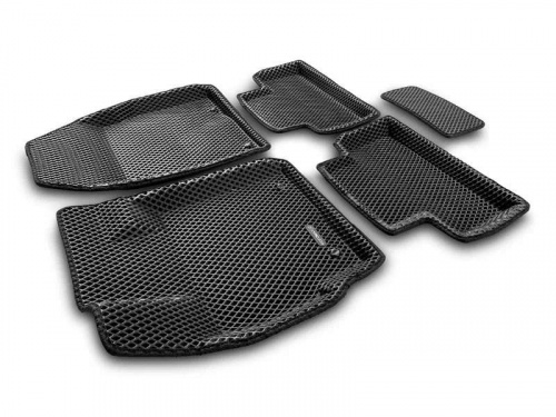 Коврики в салон Mazda CX-7  2006-2009, 3D EVA Euromat, Черный, Арт. EM3DEVA003409