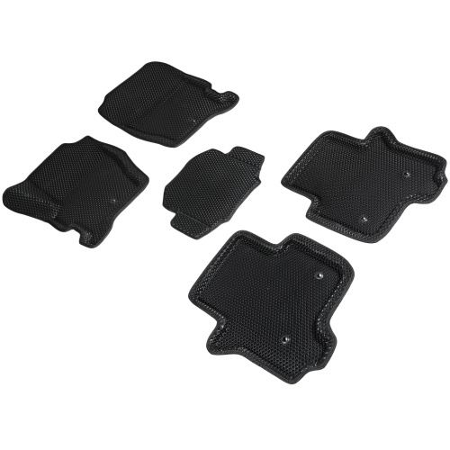 Коврики в салон Land Rover Discovery  (L319) 2004-2009, 3D EVA Seintex "ромб", Черный, Арт. 95304