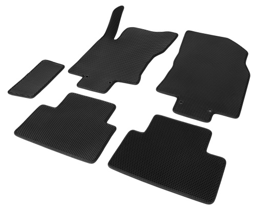 Коврики в салон Nissan Qashqai (J11) 2013-2019, EVA AutoFlex, Черный, сборка РФ Арт. 3410301