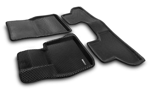 Коврики в салон BMW X5 (F15) 2013-2018, 3D EVA Euromat, Черный, Арт. EM3DEVA001215