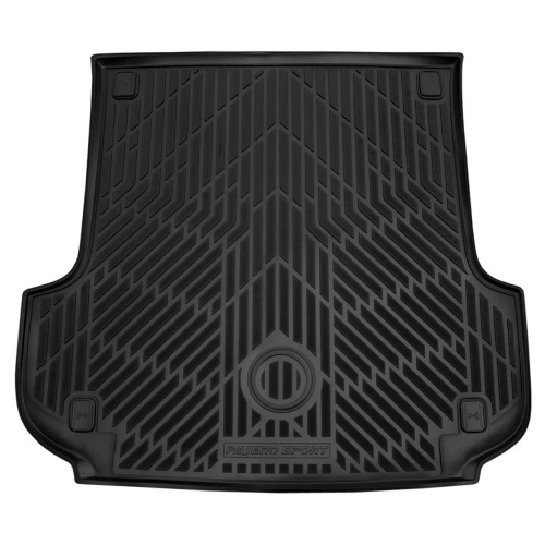 Коврик в багажник Mitsubishi Pajero Sport  2008-2013, полиуретан оригинал, Черный, Арт. MZ353014